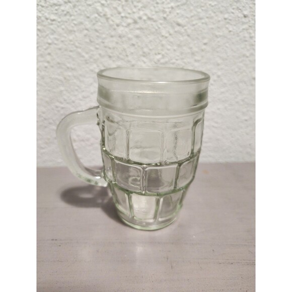 Anchor Hocking Other - Vintage Anchor Hocking Brick-Style Glass Beer Mug | Grenade Paneled Design | 12